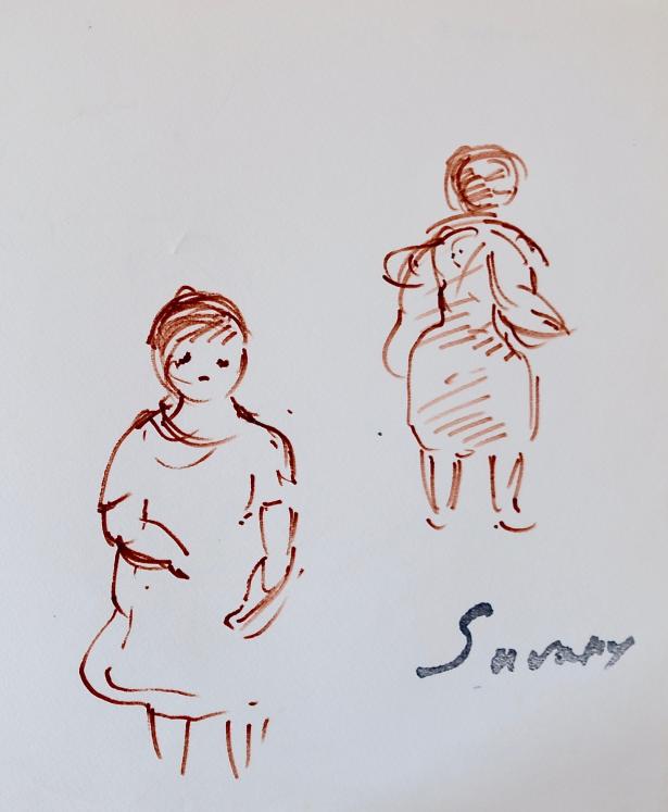 Robert SAVARY - Original drawing - Felt - Child