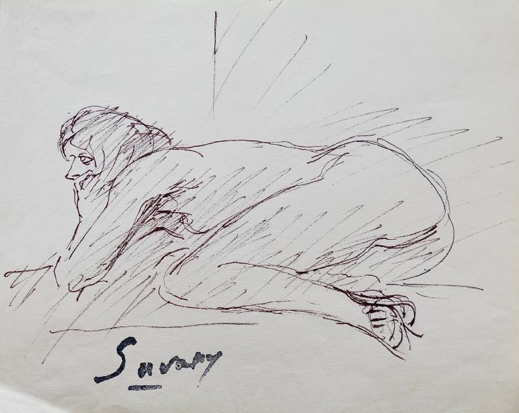Robert SAVARY - Original drawing - Ink - Nude 83