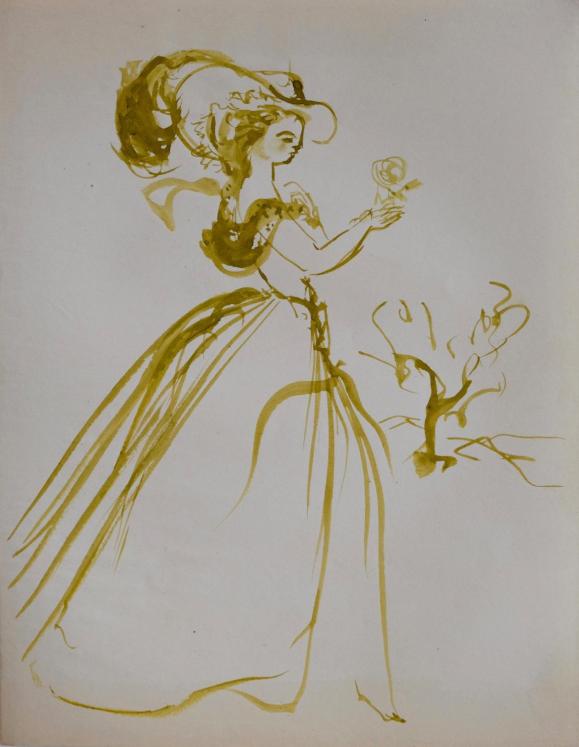 Janine JANET - Original painting - Watercolor - Ladylike 3