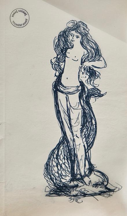 Janine JANET - Original drawing - Ink - Project for Queen Elizabeth II 1