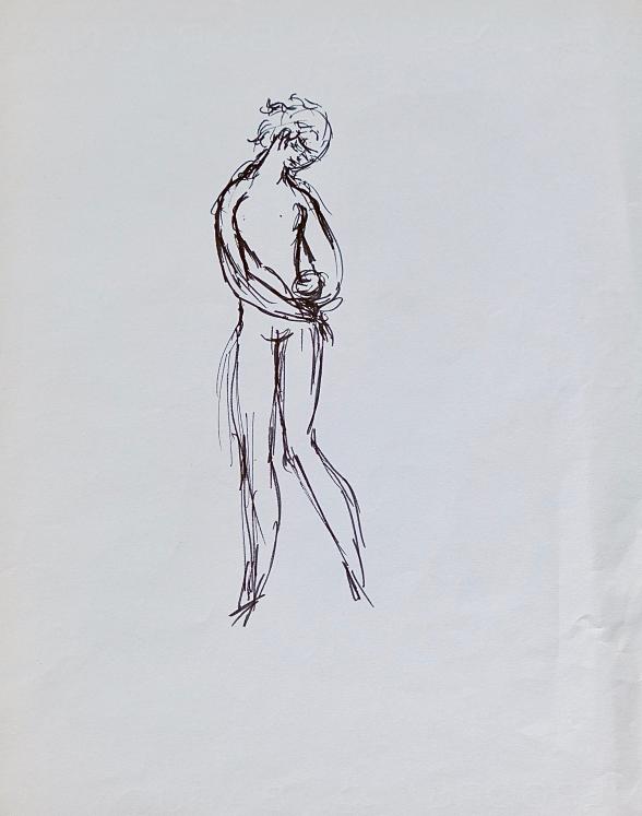 Janine JANET - Original drawing - Ink - Project for Queen Elizabeth II 19