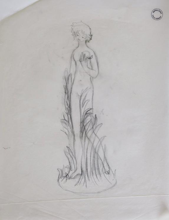 Janine JANET - Original drawing - Pencil - Project for Queen Elizabeth II 20