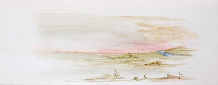 Janine JANET - Original painting - Watercolor - Landscape 1