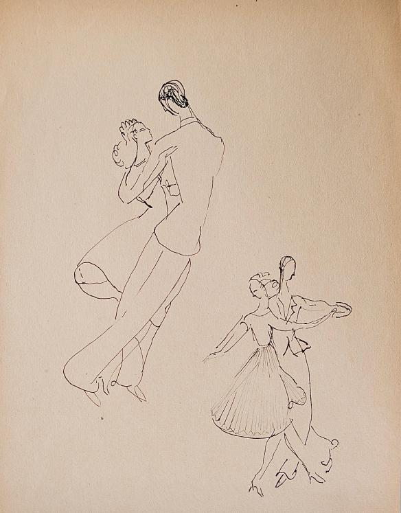 Janine JANET - Original drawing - Ink - Dancers 2