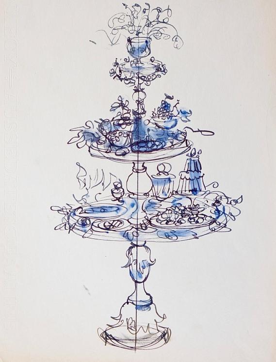 Janine JANET - Original drawing - Ink - Sphinge display project 1
