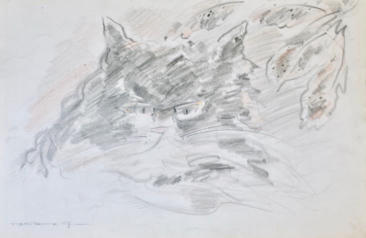 Claude VIETHO - Original drawing - Lead mine - Cat 4