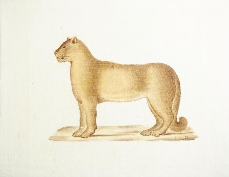 LA ROCHE LAFFITTE - Original painting - Watercolor - The lioness