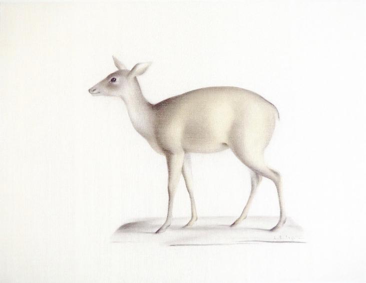 LA ROCHE LAFFITTE - Original painting - Watercolor - Deer 1