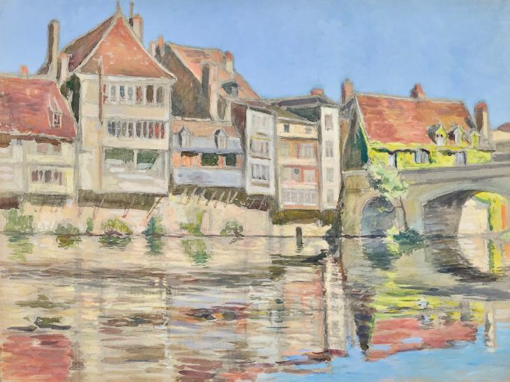 Paul CORDONNIER - Original Painting - Watercolor - Creuse village 3