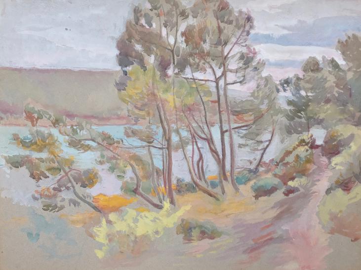 Paul CORDONNIER - Original Painting - Watercolor - Creuse valley 7