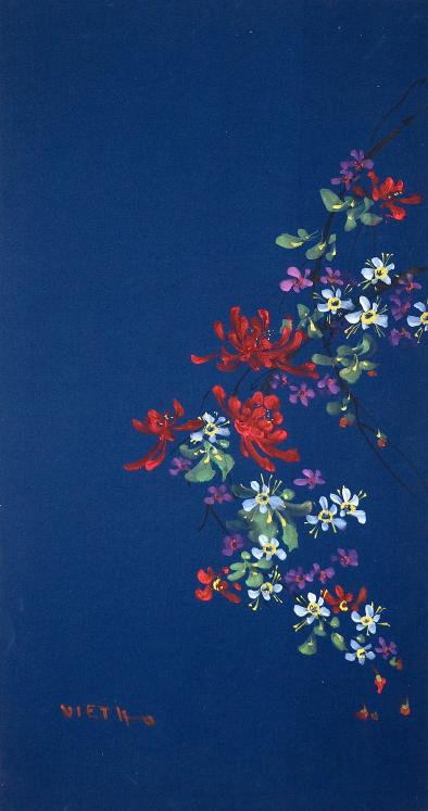 Claude VIETHO - Original painting - Watercolor - Flowers 2