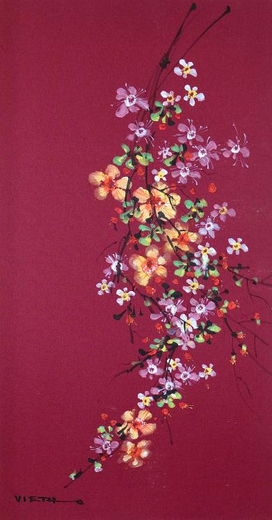 Claude VIETHO - Original painting - Watercolor - Flowers 3