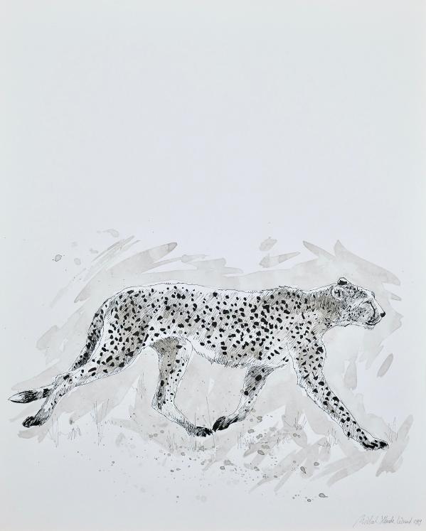 Jean-Claude LÉONARD MICHEL - Print - Lithograph - Leopard
