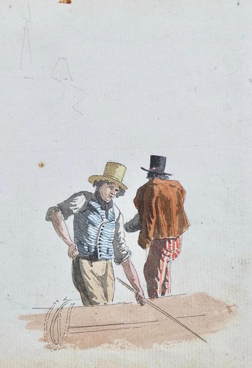 Antoine ROUX - Original painting - Watercolor - Sailors