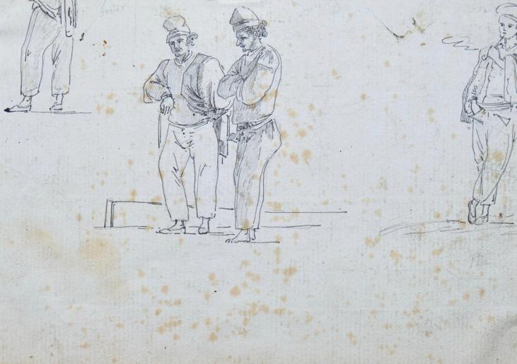 Antoine ROUX - Original drawing - Pencil - Sailors