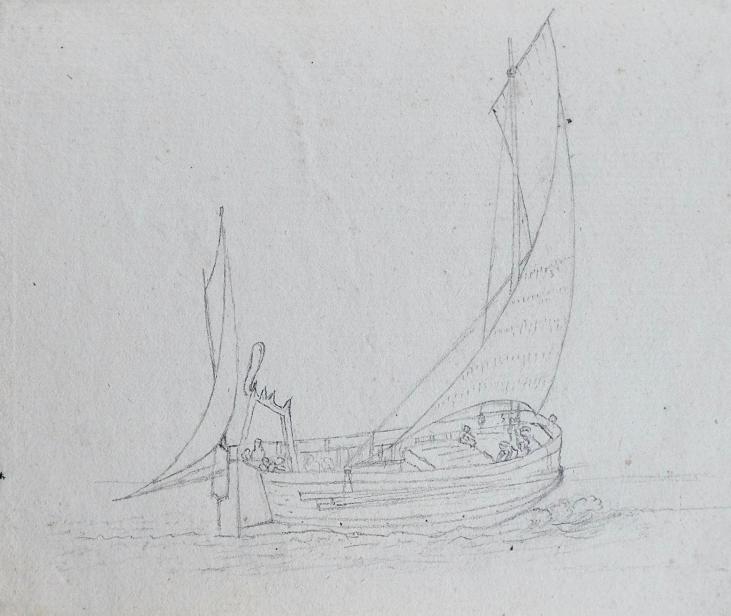 Antoine ROUX - Original drawing - Pencil - Ship