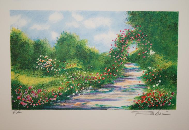 Raphael ROBIC - Original print - Lithograph - Water garden in Giverny 13