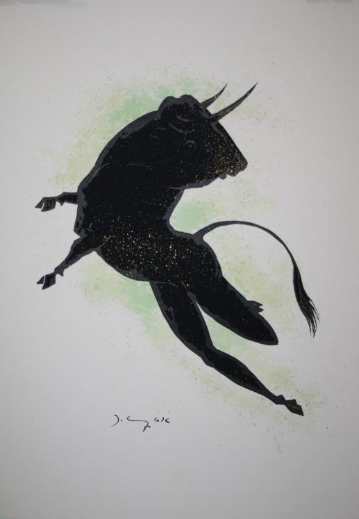 Frédéric DELANGLADE - Print - Lithograph - Zodiac Taurus