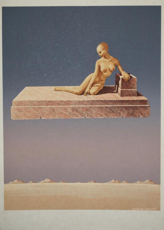 Paul ACCIARI - Original print - Lithograph - Mystical