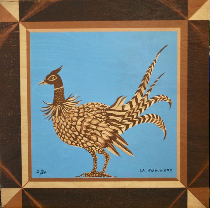 Mady de La GIRAUDIERE - Original print - Lithograph - The pheasant