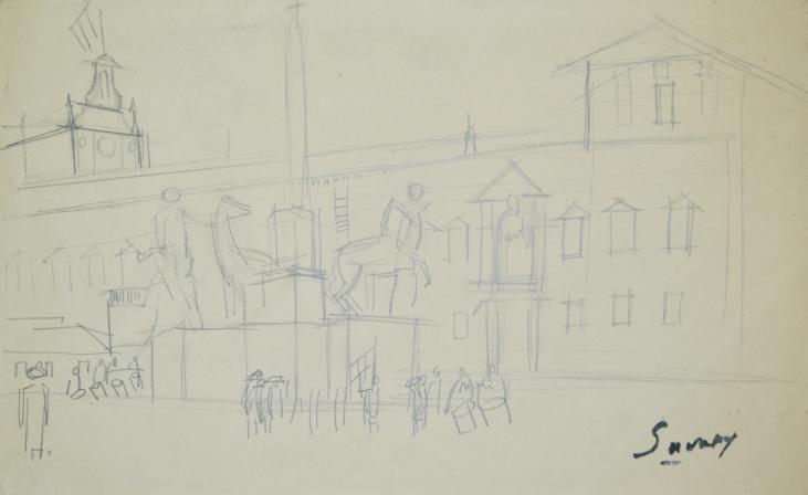Robert SAVARY - Original drawing - Pencil - Study
