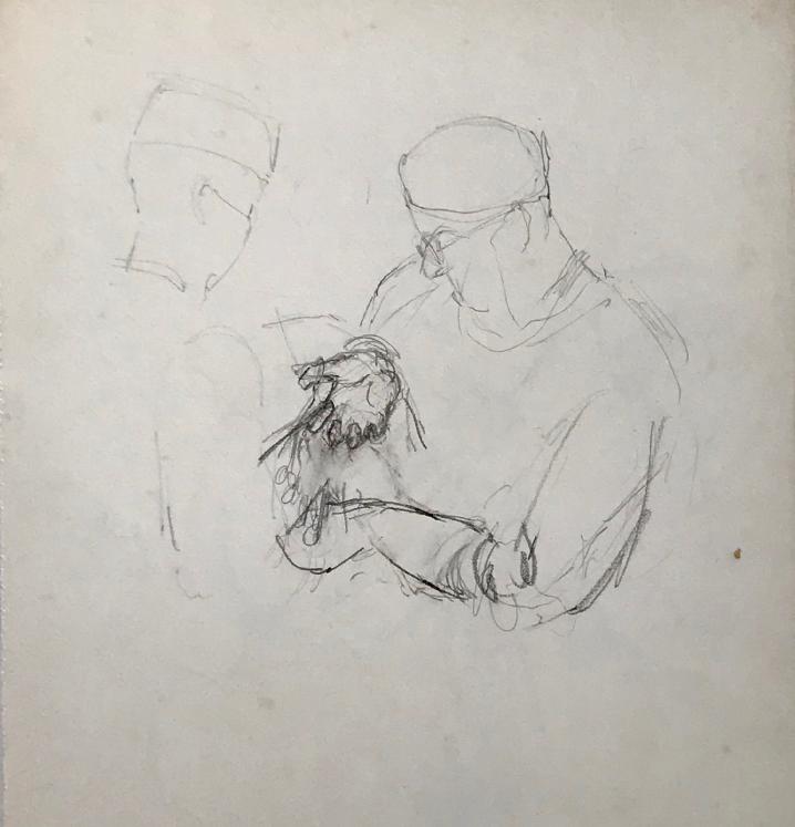 Lancelot NEY - Original drawing - Pencil - Surgeons 4
