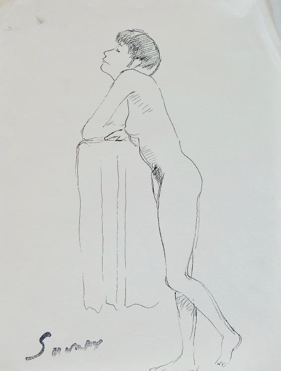 Robert SAVARY - Original drawing - Ink - Nude 59