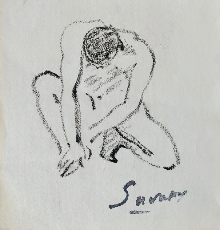 Robert SAVARY - Original drawing - Pastel - Nude 57