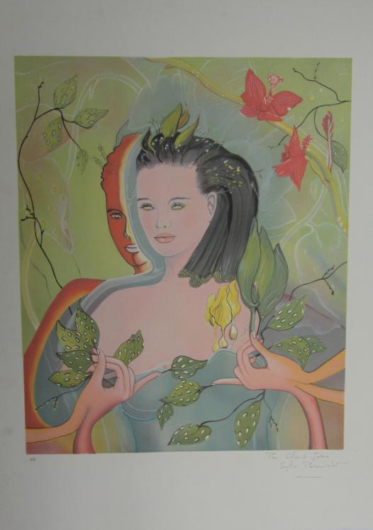 Sylvie BEAUVALOT - Original print - Lithograph - The fairy