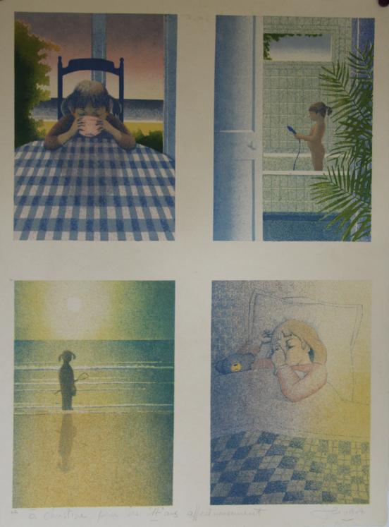 Daniel SCIORA - Original print - Lithograph - The little girl