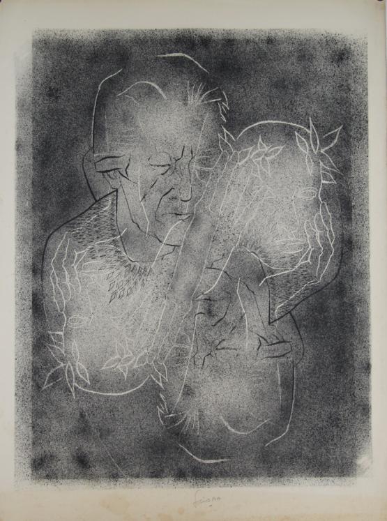 Daniel SCIORA - Original print - Lithograph - Theater