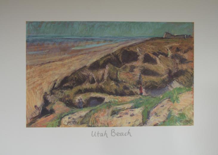 Jeffery STRIDE - Original print - Lithograph - Utah Beach
