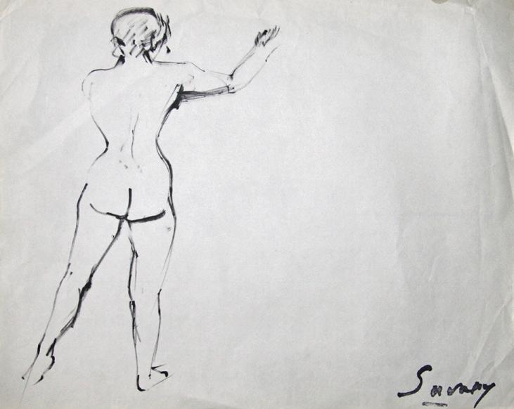 Robert SAVARY - Original drawing - Felt - The model