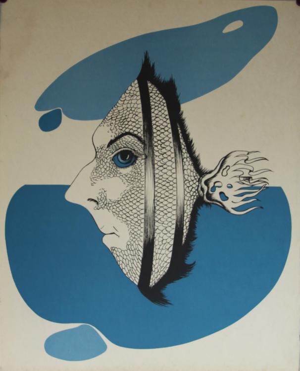 Félix LABISSE - Print - Lithograph - The fluviot