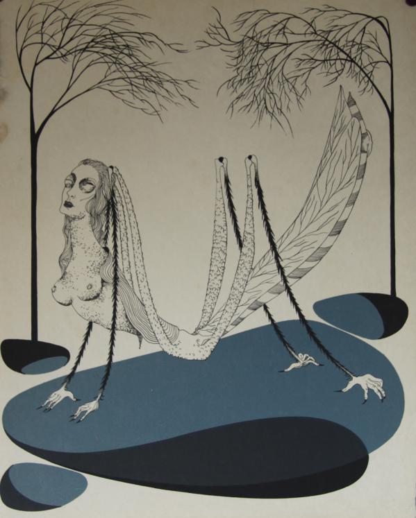 Félix LABISSE - Print - Lithograph - The locust