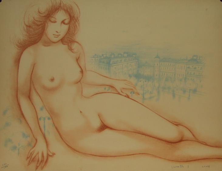 Iwami FURUSAWA - Original print - Lithograph - Naked woman 2