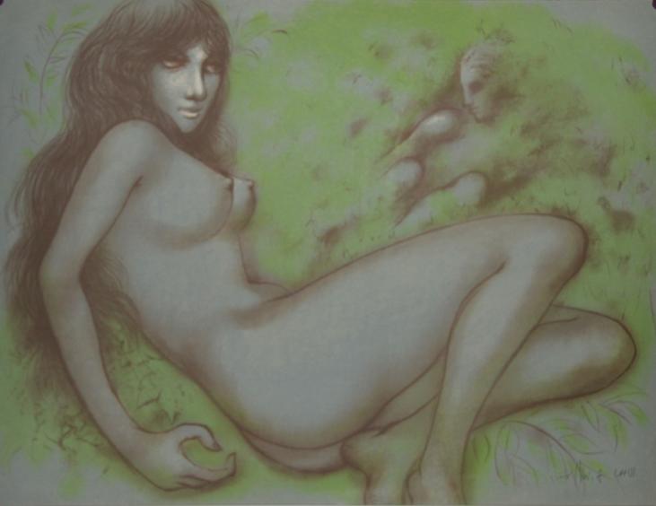 Iwami FURUSAWA - Original print - Lithograph - Naked woman 3