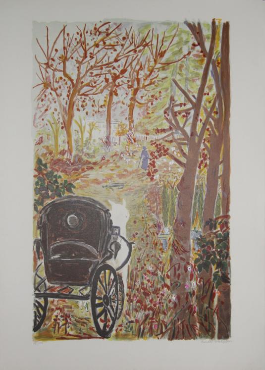 HALPERN Renée - Original print - Lithograph - Carriage ride