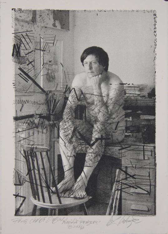 Gérard LE CLOAREC - Original print - Lithograph - Thinker 1