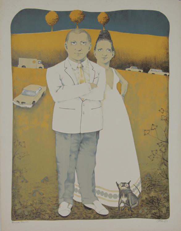 Dennis GEDEN - Original print - Lithography - The couple