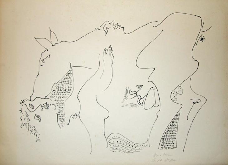 André MASSON - Original print - Lithograph - The donkey