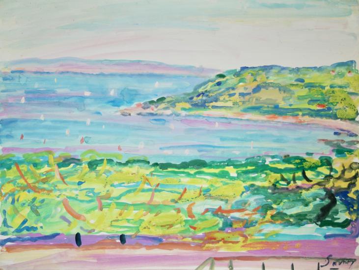 Robert SAVARY - Original painting - Gouache - French Riviera