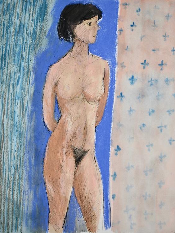 Guy Bardone - Original drawing - Pastel - Naked