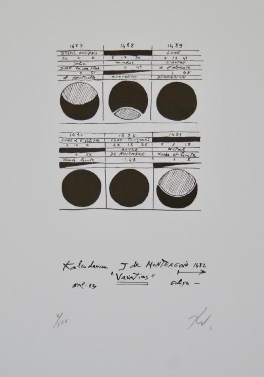 Richard TEXIER - Original print - Lithograph - Variatious