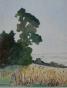 Pierre-Edmond PERADON - Original painting - Watercolor - Cloudy sky near Courseulles