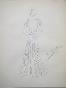 VIONNET Workshop - Original drawing - Pencil - Floral dress 42