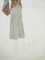 VIONNET Workshop - Original drawing - Pencil - Coat with buttons and brown and gray fur 164