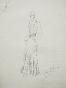 VIONNET Workshop - Original drawing - Pencil - Belted dress 212