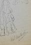 VIONNET Workshop - Original drawing - Pencil - Dress 450