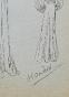 VIONNET Workshop - Original drawing - Pencil - Dress 460